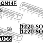 Опора шаровая передняя нижняя левая FEBEST
