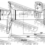 Амортизатор передний правый GAS.TWIN TUBE FEBEST