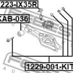 Болт с эксцентриком ремкомплект FEBEST