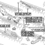 Болт с эксцентриком ремкомплект FEBEST