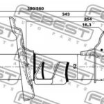 Амортизатор передний правый GAS.TWIN TUBE FEBEST