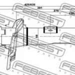 Амортизатор передний GAS.TWIN TUBE FEBEST