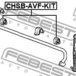 Втулка переднего стабилизатора комплект D21.7 FEBEST