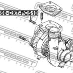 Шпилька выпускного коллектора PCS10 FEBEST