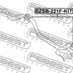 Втулка переднего стабилизатора комплект D30 FEBEST