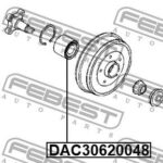 Подшипник ступичный задний 30X62X48 FEBEST