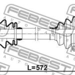 ПРИВОД В СБОРЕ ЛЕВЫЙ 26X572X36 VW POLO SEDAN 10- FEBEST
