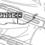 Трос привода открывания замка капота FEBEST