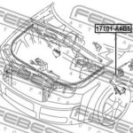 Трос привода открывания замка капота FEBEST
