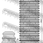 Пыльник переднего амортизатора с отбойником комплект FEBEST