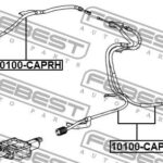 Трос ручного тормоза правый FEBEST