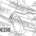 Трос привода замка открывания багажника FEBEST