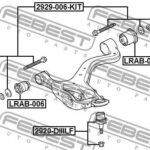 Болт с эксцентриком ремкомплект FEBEST