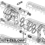 Втулка направляющая суппорта тормозного переднего FEBEST