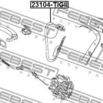 Трос внешней ручки замка двери FEBEST