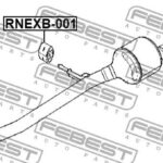 Подушка крепления глушителя FEBEST