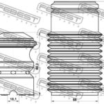 Пыльник переднего амортизатора с отбойником комплект FEBEST