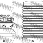 Пыльник переднего амортизатора с отбойником комплект FEBEST