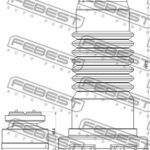 Пыльник переднего амортизатора с отбойником комплект FEBEST