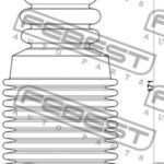 Пыльник переднего амортизатора с отбойником комплект FEBEST