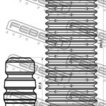 Пыльник переднего амортизатора с отбойником комплект FEBEST