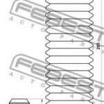 Пыльник заднего амортизатора с отбойником комплект FEBEST