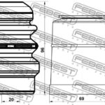 Пыльник переднего амортизатора с отбойником комплект FEBEST