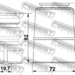 Пыльник переднего амортизатора с отбойником комплект FEBEST