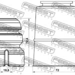 Пыльник переднего амортизатора с отбойником комплект FEBEST