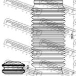 Пыльник переднего амортизатора с отбойником комплект FEBEST