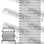 Пыльник переднего амортизатора с отбойником комплект FEBEST