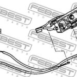 Трос управления отопителем FEBEST