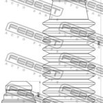 Пыльник переднего амортизатора с отбойником комплект FEBEST