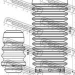 Пыльник переднего амортизатора с отбойником комплект FEBEST