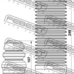 Пыльник переднего амортизатора с отбойником комплект FEBEST
