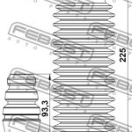 Пыльник переднего амортизатора с отбойником комплект FEBEST