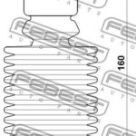 Пыльник переднего амортизатора с отбойником комплект FEBEST