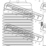 Пыльник заднего амортизатора FEBEST