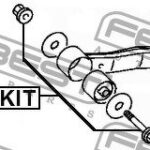 Болт крепления подвески ремкомплект FEBEST