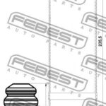 Пыльник заднего амортизатора с отбойником комплект FEBEST