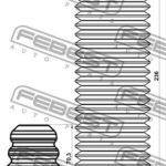 Пыльник переднего амортизатора с отбойником комплект FEBEST