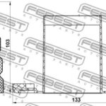 Пыльник заднего амортизатора с отбойником комплект FEBEST