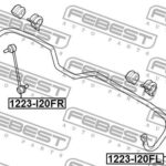 Тяга стабилизатора передняя правая FEBEST