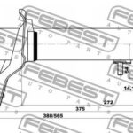 Амортизатор передний правый GAS.TWIN TUBE FEBEST
