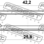 Сальник коробки скоростей 25.8X42.2X6.9X6.9 FEBEST