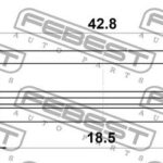 Сальник рулевой рейки 18.5X42.8X7X7 FEBEST