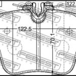 Колодки тормозные задние FEBEST