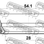 Сальник полуоси 28X54.1X9X17.6 FEBEST