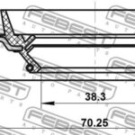 Сальник привода 38.3X70.25X9.9X16.9 FEBEST