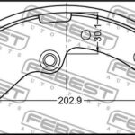 Колодки тормозные задние (барабанные) FEBEST
